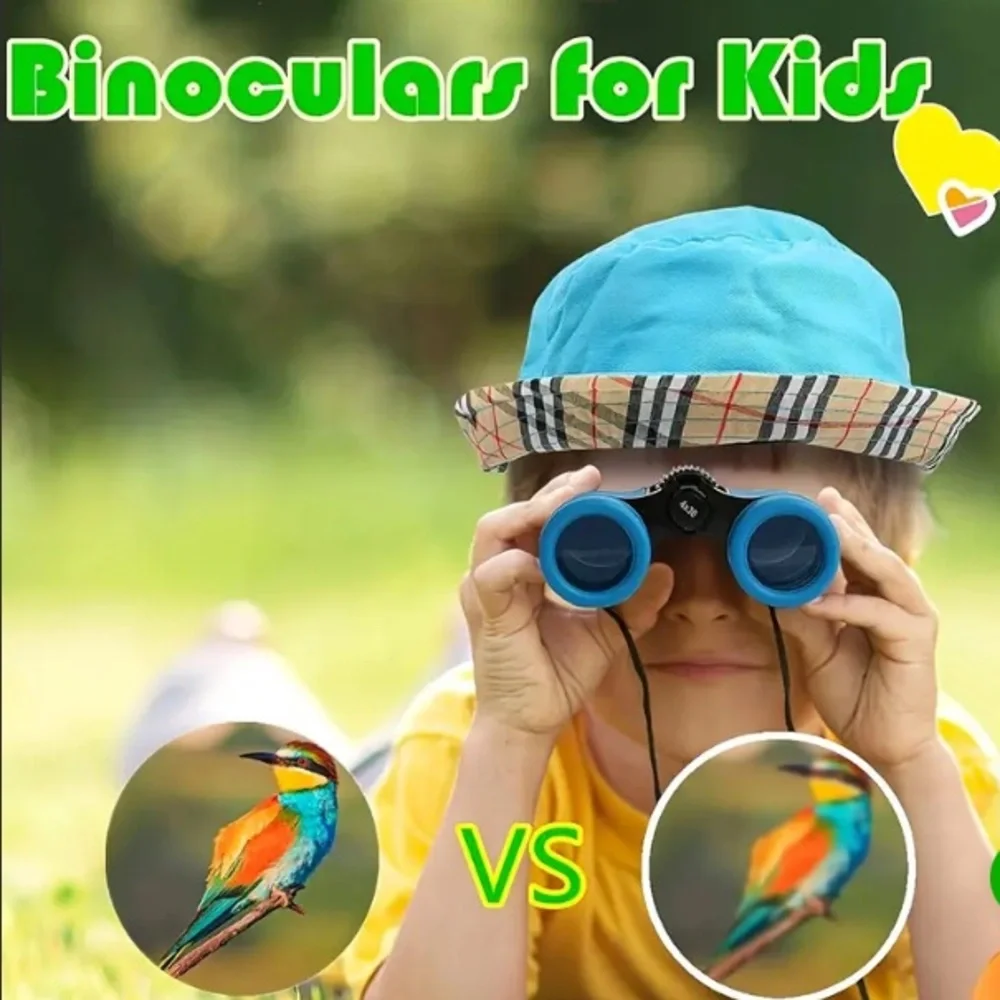 Kid’s Vibrant Pink Binoculars with Black Trim
